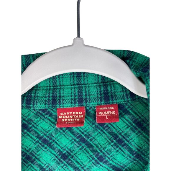 Eastern Mountian Sports Flannel Green Winter Grunge Utility Outdoors L - Picture 2 of 7